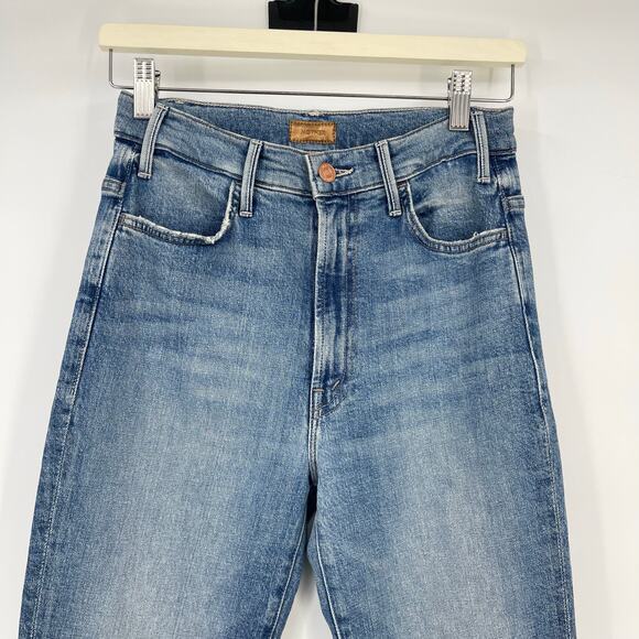 MOTHER | The Hustler Ankle Fray Jeans Scenic Route Medium Wash 26 - Picture 6 of 14